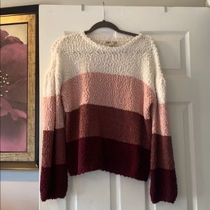 Moral Fiber color block sweater size large